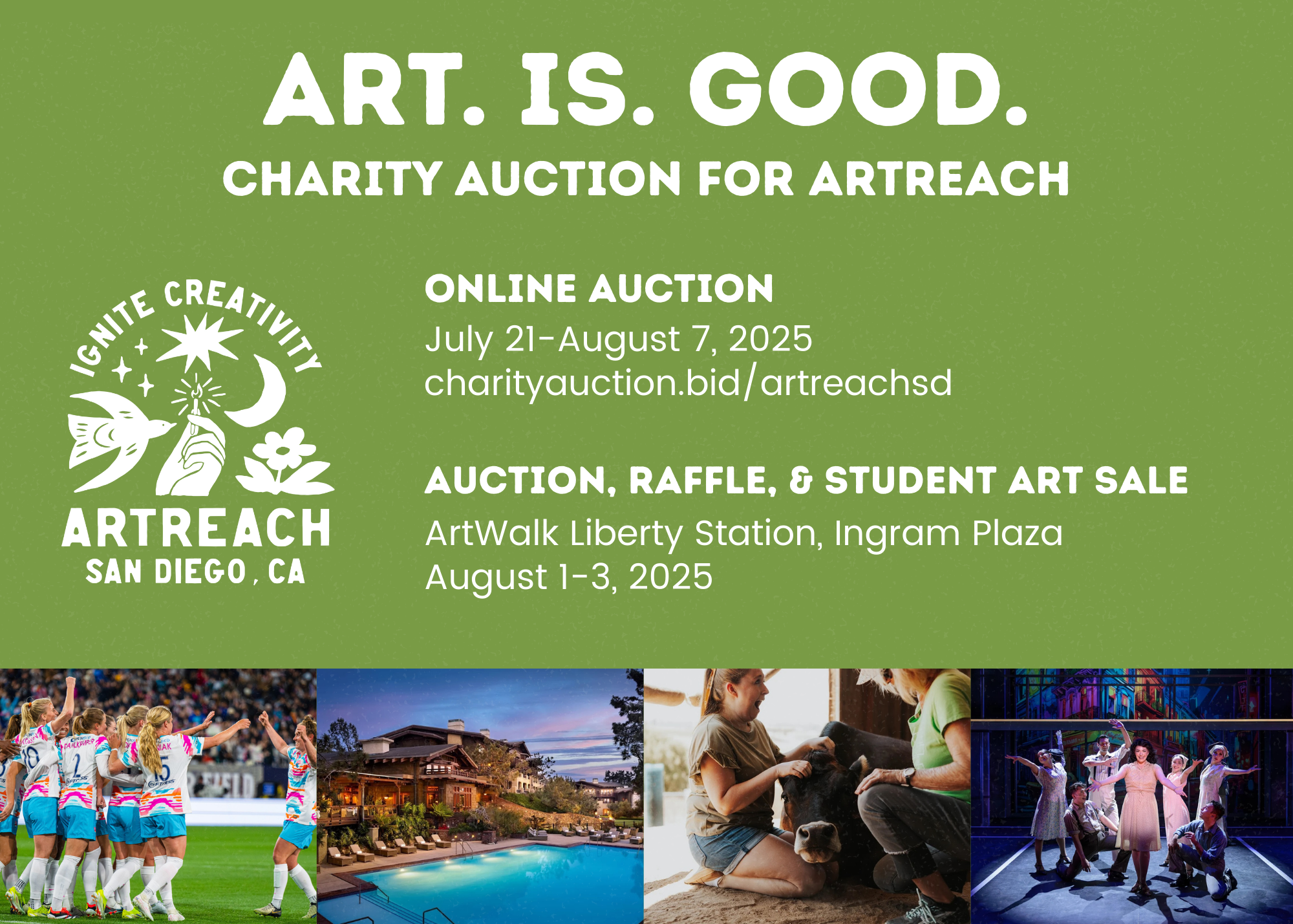 Art. is. good. charity auction for artreach